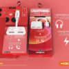 تحويلة ايفون شحن+صوت AX-18 MOXOM