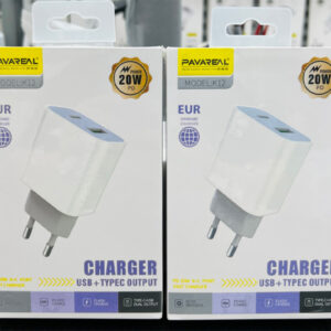 شاحن K12 C-I + كيبل تايب سي ايفون PD20W