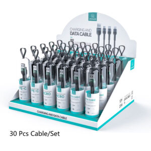 US-SJ449 U55 Type-C Aluminum Alloy Braided Data Cable 1m Set(30pc