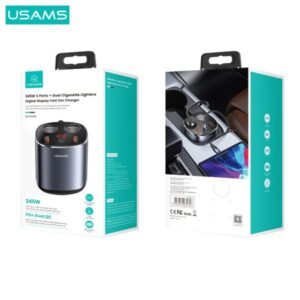 US-CC151 3 Digital Display Fast Car Charger (245W) Hub