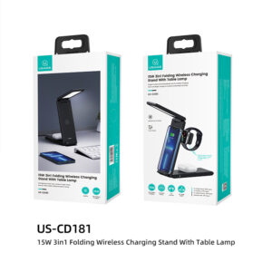 USAMS CD181 3in1 Folding Wireless Charging Stand