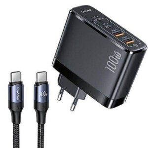 شاحن T44 USAMS 100W 4 Ports GaN PD