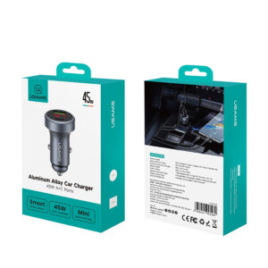 CC327 45W A+C Ports Aluminum Alloy Car Charger