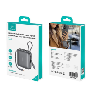 CD240 PB78 20W Mini Fast Charging Digital Display Power Bank With Dual